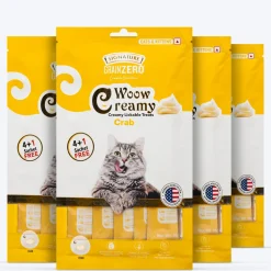 Signature Grain Zero Woow Creamy Crab Lickable Treats For Cat & Kitten - 75 g