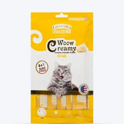 Signature Grain Zero Woow Creamy Crab Lickable Treats For Cat & Kitten - 75 g