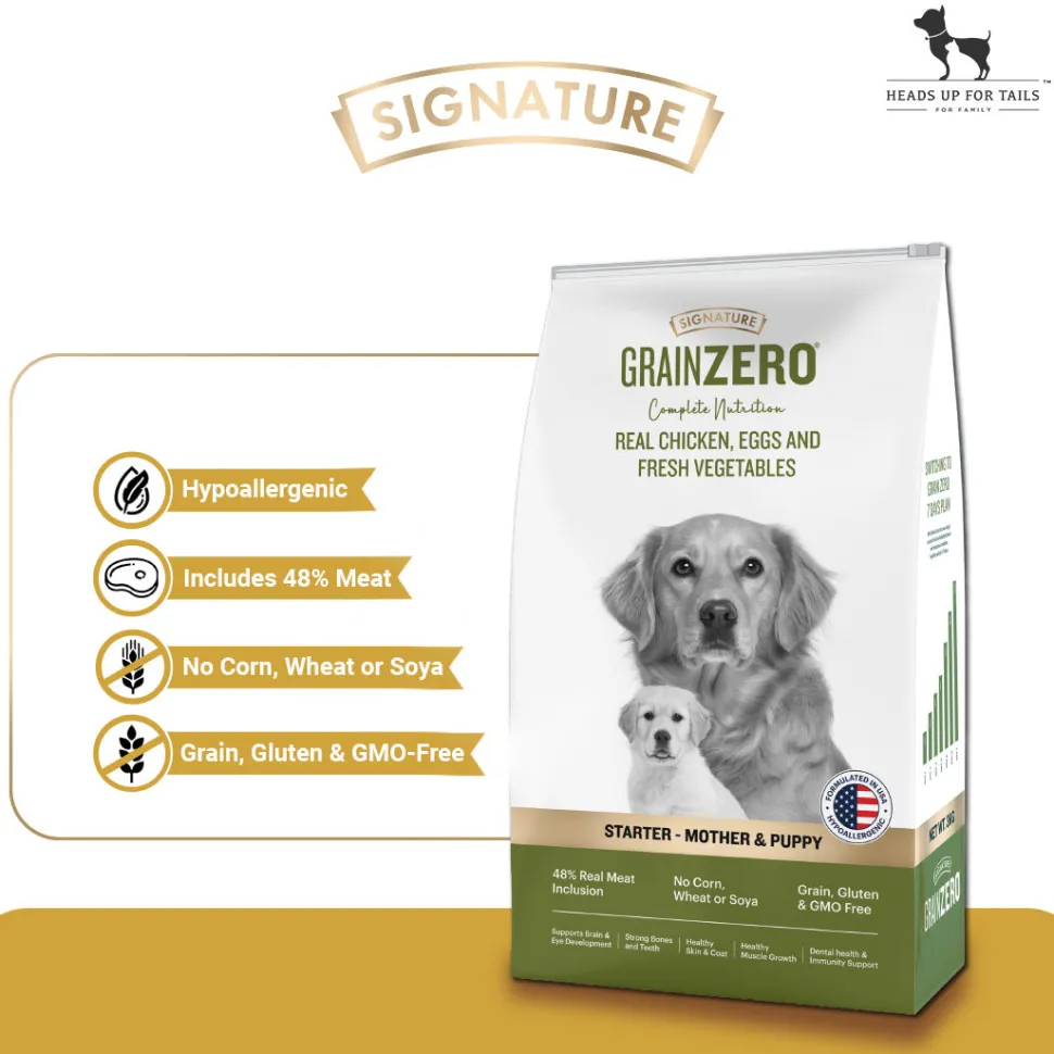 Signature Grain Zero Starter Food For Mother & Puppy - All Breed Formula