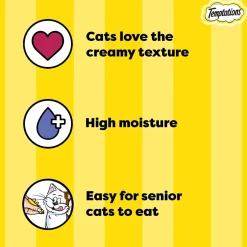 Temptations Creamy Purrrr-ee Chicken & Tuna Flavors Cat Treats - 240 gm (20 x 12gm)