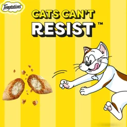Temptations Crunchy Cat Treats, Savoury Salmon Flavour - 85g