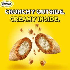 Temptations Crunchy Cat Treats, Savoury Salmon Flavour - 85g