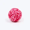 TLC Knotty Rattle Ball Interactive Toy For Cat - Red & Pink