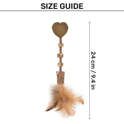 TLC Matatabi Whisker Teaser Toy For Cat With Catnip - Brown