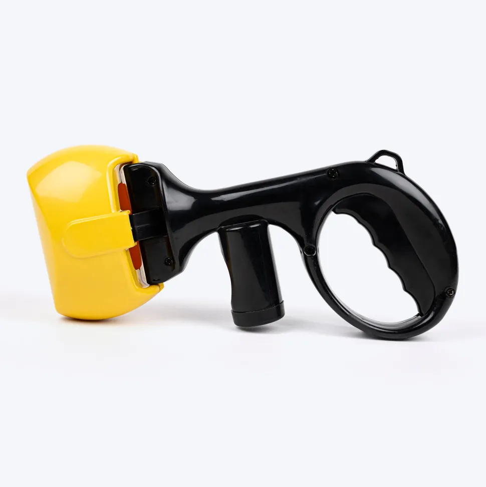 TLC Poop Scooper With Poop Bag Dispenser For Dog & Cat - Yellow & Black