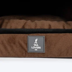 TLC Bedding With Removable Cushion For Cat & Puppy - Brown & Black