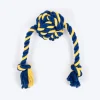 TLC Knot Ruff Rope Toy For Puppies & Small Dog - Yellow & Blue