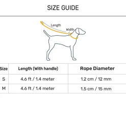 TLC Melange Rope Leash For Dog - Red