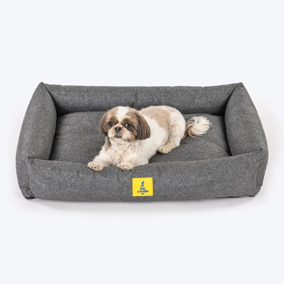 TLC Nesting Nook Bed For Dog - Charcoal Grey