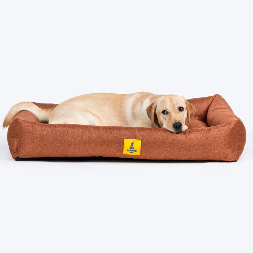 TLC Nesting Nook Bed For Dog - Rust
