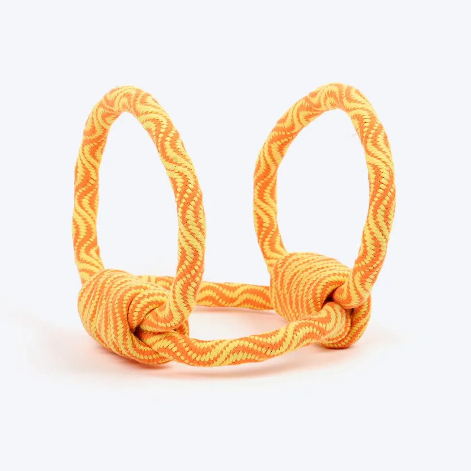 TLC Tug Trio Rope Toy For Dog - Yellow & Orange