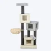Trixie Enzo Scratching Post Cat Tree - Cream & Grey
