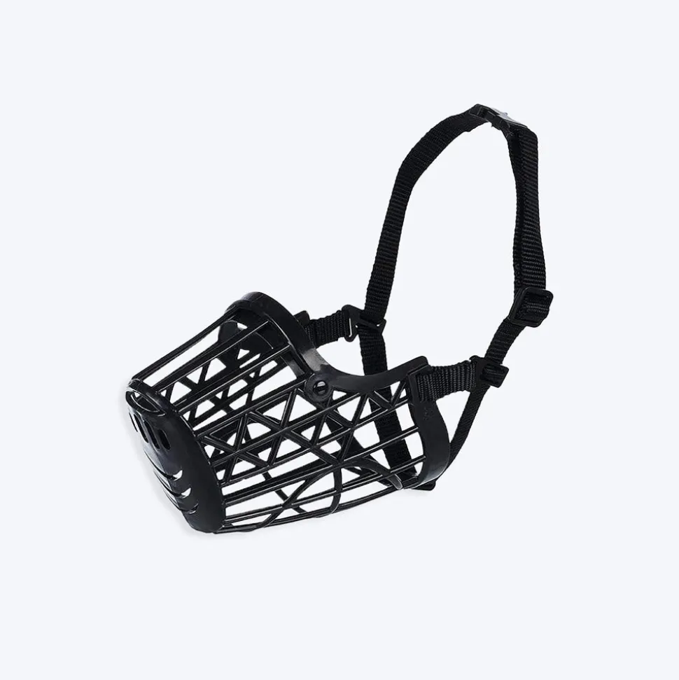 Trixie Plastic Dog Muzzle - Black