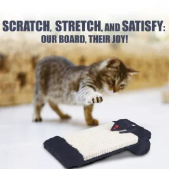 Trixie Scratching Board On A Roll With Catnip Cat Scratcher - Black