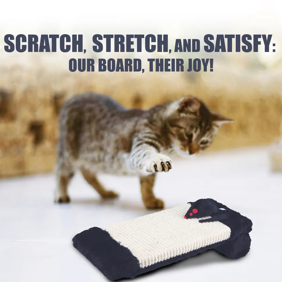 Trixie Scratching Board On A Roll With Catnip Cat Scratcher - Black