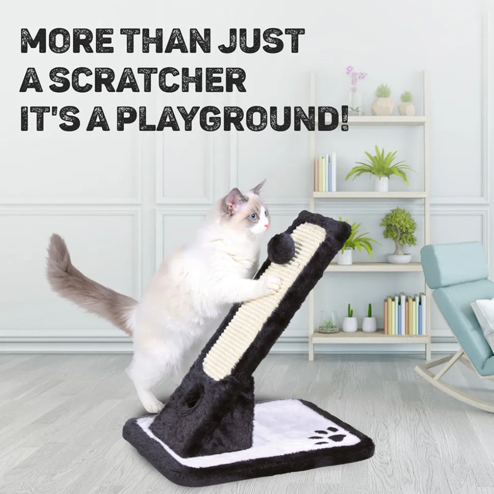 Trixie Scratching Cat Mat - Black & Cream