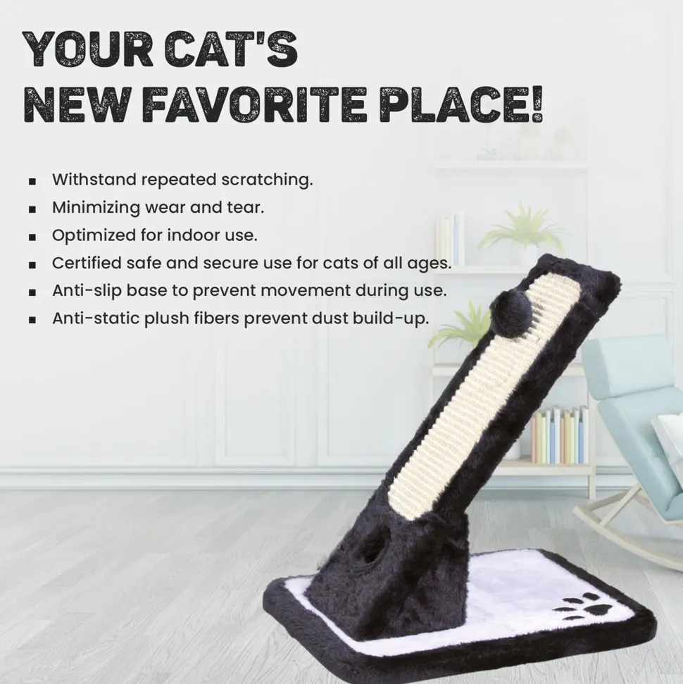Trixie Scratching Cat Mat - Black & Cream
