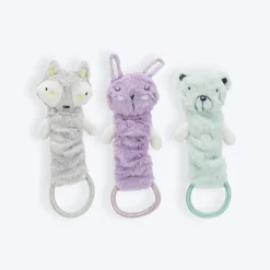 Trixie Junior Dangling With Rustling Foil Plush Dog Toy - Assorted - 33 cm