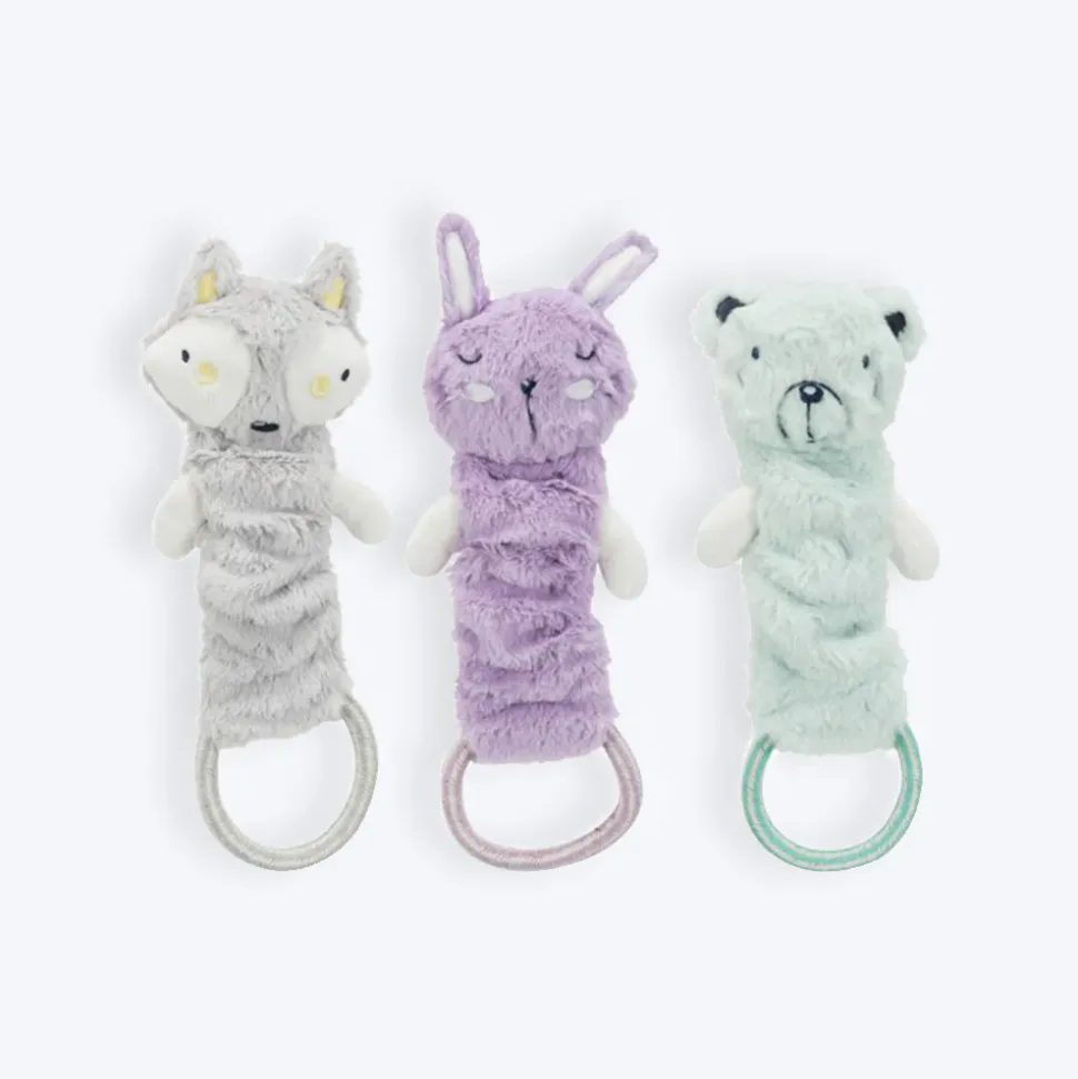 Trixie Junior Dangling With Rustling Foil Plush Dog Toy - Assorted - 33 cm