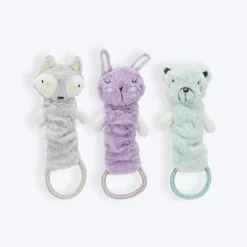 Trixie Junior Dangling With Rustling Foil Plush Dog Toy - Assorted - 33 cm