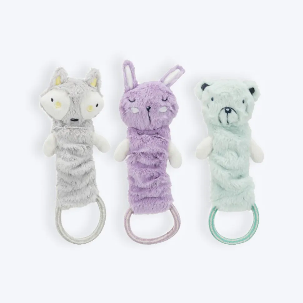 Trixie Junior Dangling With Rustling Foil Plush Dog Toy - Assorted - 33 cm