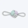 Trixie Junior Knotted Ball With Loops Rope Dog Toy - Grey