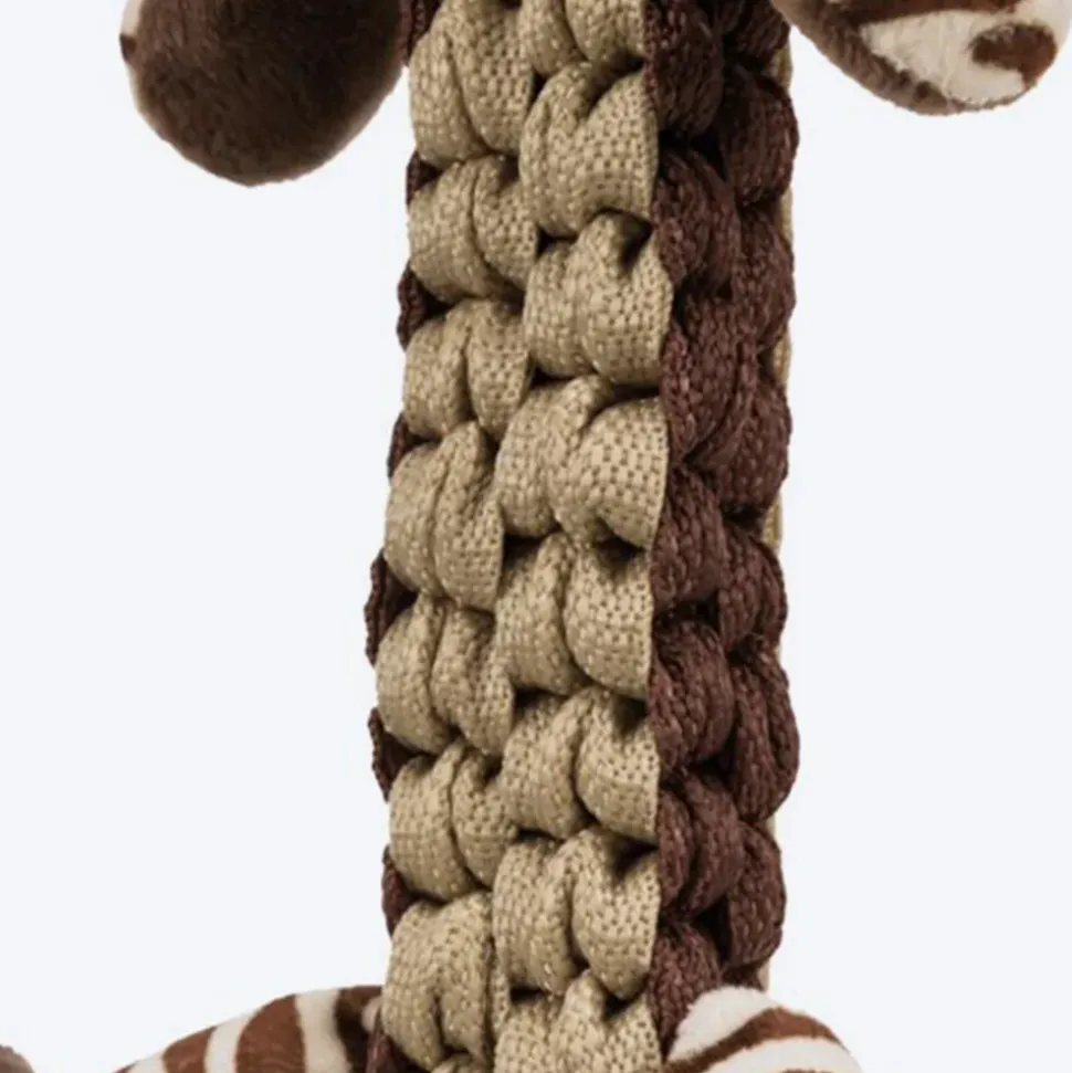 Trixie Tiger Robust & Plaited Body With Sound Plush Dog Toy - Brown - 32 cm