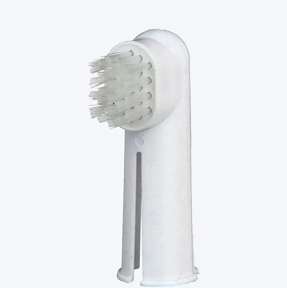 Trixie Toothbrush Set for Dogs and Cats - Set of 2 (1 Finger Brush and 1 Massage Brush)