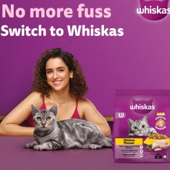 Whiskas Adult (1+ Years) Chicken Flavour Dry Food For Adult Cat