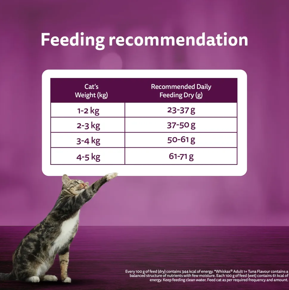 Whiskas Adult (1+ Years) Tuna Flavour Dry Cat Food