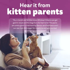 Whiskas Chicken With Salmon In Jelly Wet Food For Junior (2-12 Months) Kitten - 80 gm Pack