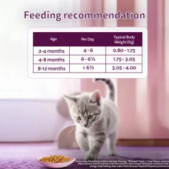 Whiskas Tasty Mix Seafood Cocktail With Carrot In Gravy Wet Food For Junior (2-12 Months) Kitten- 70 gm Pack