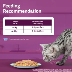 Whiskas Tasty Mix Wet Food Made With Real Fish (Tuna & Kanikama), And Carrot in Gravy For Adult (1+ year) Cat - 70 gm Pack