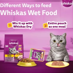 Whiskas Tuna And White Fish Wet Food For Adult Cat - 80 gm