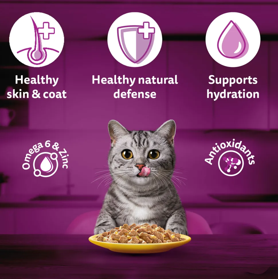 Whiskas Tuna And White Fish Wet Food For Adult Cat - 80 gm