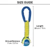 Zeus Fitness Tennis Ball Nylon Twist Tug Fetch Dog Toy - Green & Blue