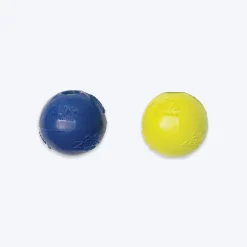 Zeus Fitness TPR Encased Tennis Ball Fetch Dog Toy - Green/Blue